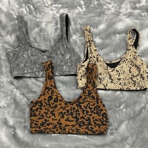 Lot of 3 Varley Sports Bras, Small